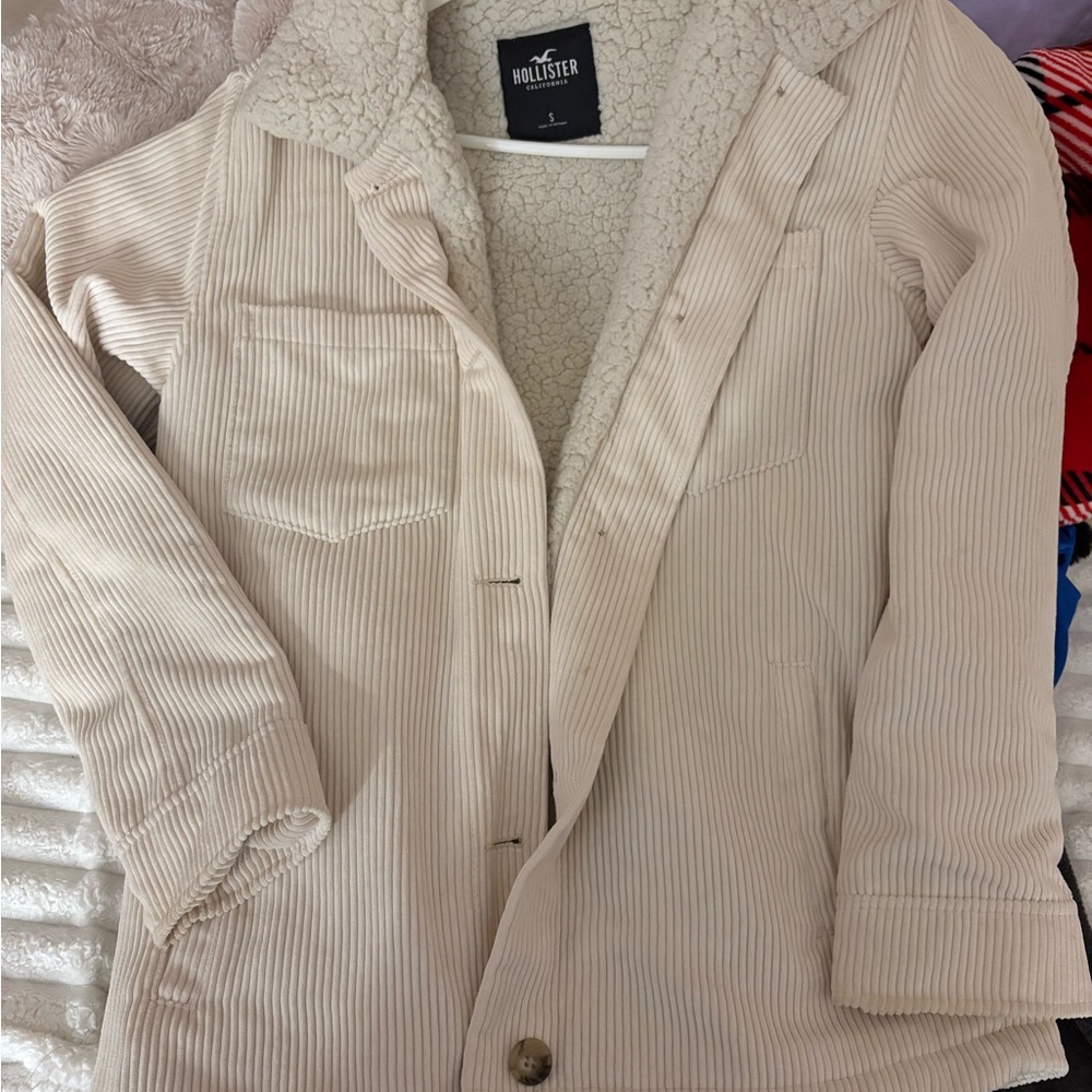 Hollister Women's Beige Corduroy Jacket